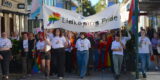 Prideparad genom Lidköpings centrum